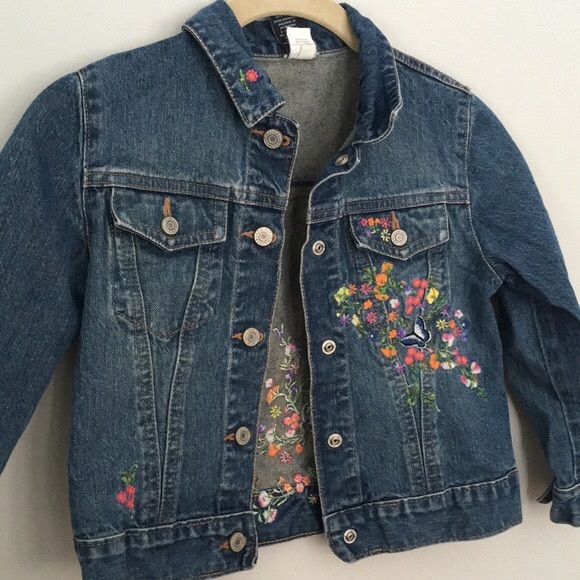 Kids Embroidered Jean Jacket 
